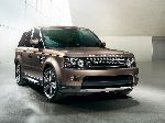 īpašības Auto Land Rover Range Rover Sport bezceļu foto
